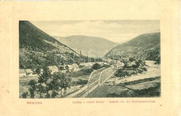 T2/T3 Mehádia, Látkép, Vasúti Híd. W. L. Bp. 1495. / General View, Railway Bridge (EK) - Unclassified