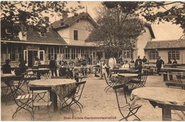 ** T1/T2 Nagyszeben, Hermannstadt, Sibiu; Drei-Eichen-Brauerei, Gartenrestauration / M. Niedlich Három Tölgy étterme, Ke - Non Classificati