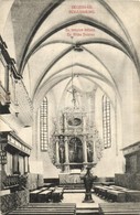 * T2/T3 Segesvár, Schassburg, Sighisoara; Evangélikus Templom Bels?, Oltár / Ev. Kirche Inneres / Lutheran Church Interi - Non Classificati