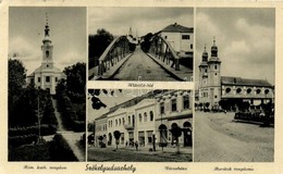 T2/T3 Székelyudvarhely, Küküll? Híd, Városháza, Barátok és Római Katolikus Templom / Bridge, Town Hall, Churches (EK) - Non Classificati