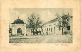 T2/T3 Temesrékas, Rékás, Recas; F? Tér, Nagy Vendégl?, étterem. W. L. Bp. 6740.  / Main Square, Restaurant (EK) - Non Classificati