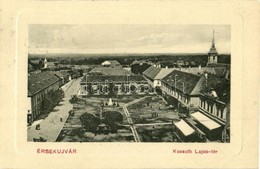 T2 Érsekújvár, Nové Zámky; Kossuth Lajos Tér, üzletek. W. L. Bp. 2698.  / Square, Shops - Unclassified