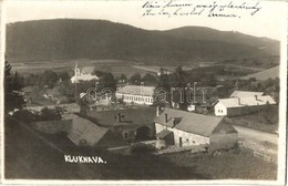 * T2 1935 Kluknó, Klukenau, Kluknava; Látkép, Templom / General View, Church. Photo - Unclassified