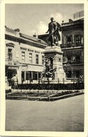 T2 Komárom, Komárnó; Városháza, Klapka Szobor, Klein Mór üzlete / Town Hall, Statue, Shop '1938 Komárom Visszatért' So.  - Unclassified