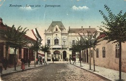 T2/T3 Komárom, Komárno; Baross Utca, Magyar Zászló. L. H. Pannonia / Street View, Hungarian Flag (EK) - Unclassified