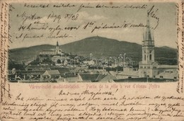 * T2/T3 1899 Nyitra, Nitra; Látkép, Templom / General View, Church (Rb) - Unclassified