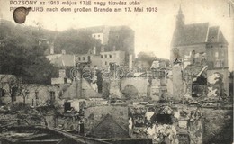 T2 Pozsony, Pressburg, Bratislava; Romok Az 1913 Május 17-ei Nagy T?zvész Után, Kaufmann Kiadása / Nach Dem Großen Brand - Unclassified