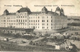 * T2/T3 Pozsony, Pressburg, Bratislava; Hadtestparancsnoksági épület / Korpskommando / Austro-Hungarian K.u.K. Military  - Unclassified