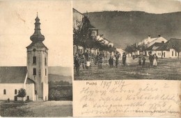 T2/T3 Puhó, Púchov; Templom, F? Utca, Vágvölgy. Brück Gyula Felvétele / Church, Main Street, Povazie (EK) - Unclassified