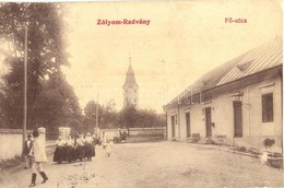T4 Radvány, Zólyomradvány,  Radvan Nad Hronom (Besztercebánya, Banská Bystrica); F? Utca, Templom, üzlet. W. L. 552. / M - Unclassified