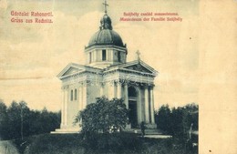 * T2/T3 Rohonc, Rechnitz, Rohunac; Szájbély Család Mauzóleuma, Kastélypark. W. L. 2391. / Mausoleum Der Familie Szájbély - Unclassified