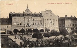 T3 Újvidék, Novi Sad; F? Tér, Piac, Mayer Imre Szállodája és Sörcsarnoka, Steiner üzlete. W. L. 261. / Main Square, Mark - Non Classificati