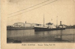 * T2/T3 Suez Port, Port Tewfick; Steamer Taking Fuel Oil (EK) - Non Classés
