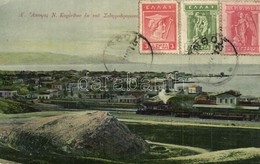 * T2/T3 Corinth, Railway Station, Locomotive, TCV Card (EK) - Non Classés