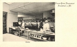 ** T1 Frankfurt Am Main, Palast Hotel Fürstenhof, Küche / Hotel's Kitchen Interior - Non Classificati