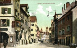 ** T2 Lindau, Maximilianstrasse / Street View With Shop Of Konrad Frey - Unclassified