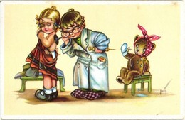 ** T2 Children, Doctor, Teddy Bear, Humour, Ha.Co. 7453., Artist Signed - Non Classificati