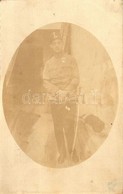 T2/T3 1917 Világháborús Magyar Gyalogos Tiszt; Eperjesen Készült Katonafotó / Hungarian WWI Infantry Officer, Photo - Unclassified