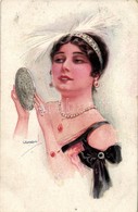 T2 Italian Art Postcard, Lady, Erkal Künstler-Serie 304/3. S: Usabal - Non Classificati