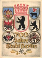 * T2/T3 1237-1937 700 Jahre Stadt Berlin / Berlin's 700th Anniversary, NSDAP German Nazi Party Propaganda, Coat Of Arms, - Non Classificati