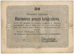 1849. 30kr 'Kossuth Bankó' T:III,III-
Adamo G103 - Non Classificati