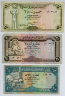 Jemen / Arab Köztársaság 1990. 10R + 1995. 20R + ~1993. 50R T:III
Yemen / Arab Republic 1990. 10 Rials + 1995. 20 Rials  - Non Classificati