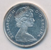 Kanada 1966. 50c Ag 'II. Erzsébet' T:1- (eredetileg PP) 
Canada 1966. 50 Cents Ag 'Elizabeth II' C:AU (originally PP) - Unclassified