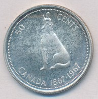 Kanada 1967. 50c Ag '100 éves A Konföderáció' T:1-
Canada 1967. 50 Cents Ag 'Condefederation Centennial' C:AU - Unclassified