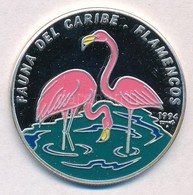 Kuba 1994. 10P Ag 'Flamingók' Hátoldal Multicolor Festett T:PP Fo.
Cuba 1994. 10 Pesos Ag 'Flamingos' Reverse Multicolor - Unclassified