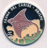Kuba 1994. 10P Ag 'Foltos Sasrája' Hátoldal Multicolor Festett T:PP
Cuba 1994. 10 Pesos Ag 'Spotted Eagle Ray' Reverse M - Unclassified