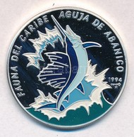Kuba 1994. 10P Ag 'Kardhal' Hátoldal Multicolor Festett T:PP Fo.
Cuba 1994. 10 Pesos Ag 'Swordfish' Reverse Multicolor P - Unclassified