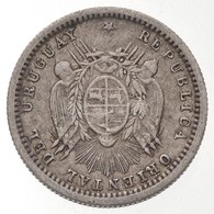 Uruguay 1877A 10c Ag T:2
Uruguay 1877A 10 Centesimos Ag C:XF
Krause KM#14 - Unclassified