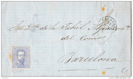 28573. Carta Entera ZARAGOZA 1873. Amadeo Sin Matasellar * - Briefe U. Dokumente
