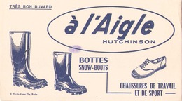 Buvard " A L'aigle Hutchinson " ( Pliures, Taches, 19.5 X 10.5 Cm ) - Chaussures