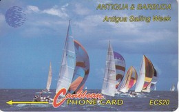 TARJETA DE ANTIGUA & BARBUDA DE UNOS VELEROS - 13 CATB - Antigua E Barbuda