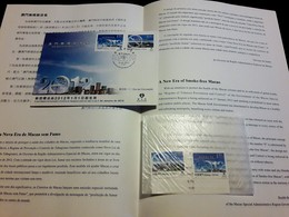 MACAU / MACAO (CHINA) - A New Era Of Smoke-free Macao - 2012 - Stamps (full Set) MNH + FDC + Leaflet - Collezioni & Lotti