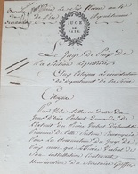 Section Révolutionnaire LEPELLETIER /  JUGE DE PAIX  De La Section  / 6 Nivose An 4 / PARIS  Dept De La SEINE - 1701-1800: Voorlopers XVIII
