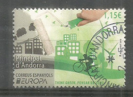 ANDORRA. EUROPA 2016.Think Green, Pensar En Verd. Un Timbre Oblitere, 1 Ere Qualite - Used Stamps