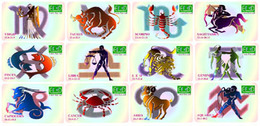 ISRAEL ZODIAC HOROSCOPE 12 MINT PHONE CARDS - Zodiaque