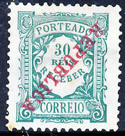 !										■■■■■ds■■ Portugal Postage Due 1911 AF#17(*) "REPUBLICA" Ovrpt 30 ERROR (x8005) - Nuovi