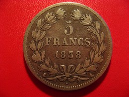 France - 5 Francs 1838 A Paris Louis Philippe 5629 - 5 Francs