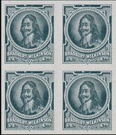 GREAT BRITAIN. Charles I. Light Green 4-BLOCK ESSAY Ungum. - Probe- Und Nachdrucke