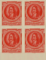 GREAT BRITAIN. Charles I. Red MARG.4-BLOCK ESSAY Ungum. - Essais & Réimpressions