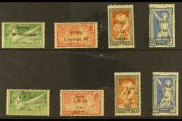 OLYMPIC GAMES SYRIA 1924 Olympic Games Both Surcharged Sets (Yvert 122/25 & 149/52) Never Hinged Mint. (8 Stamps) For Mo - Ohne Zuordnung