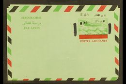 1972 8a On 14a Type II Postal Stationery Aerogramme With DOUBLE SURCHARGE Variety, Fine Unused. For More Images, Please  - Afganistán