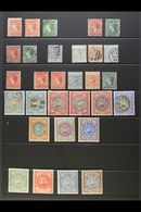 1863-1908 MINT & USED COLLECTION. A Most Useful Selection On A Stock Page, Includes 1863-77 (wmk Star) 1d Dull Rose Mint - Sonstige & Ohne Zuordnung