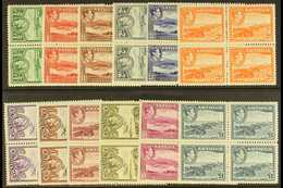 1938-51 Pictorial Definitive Set, SG 98/109, As Never Hinged Mint Blocks Of 4 (12 Blocks = 48 Stamps) For More Images, P - Autres & Non Classés