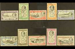 1934 Pictorial Definitive Set, SG 21/30 Fine Used (10 Stamps) For More Images, Please Visit Http://www.sandafayre.com/it - Ascensión