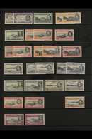 1938-53 NEVER HINGED MINT Complete Set, SG 38/47, With Most Additional Perfs To 2s 6d And 10s, Lovely ! (28 Stamps) For  - Ascension