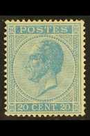 1865-66 20c Blue Perf 15 (SG 35, Michel 15 D, COB 18A), Fine Mint, Fresh Colour. For More Images, Please Visit Http://ww - Autres & Non Classés